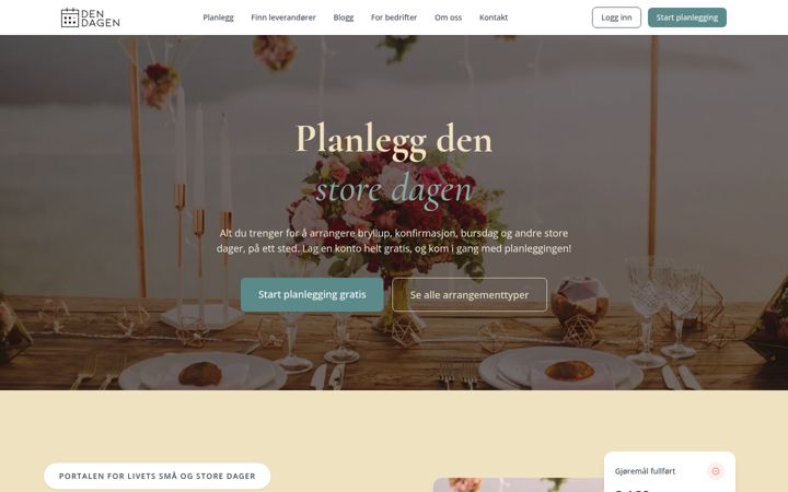 Screenshot stránky dendagen.no