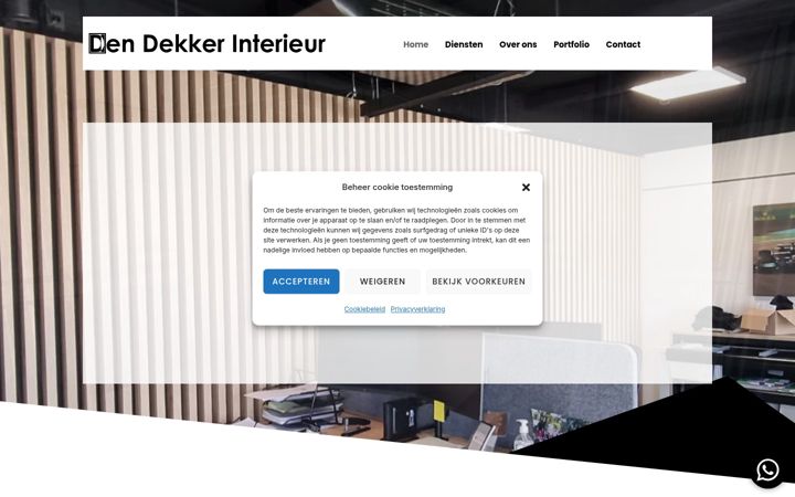 Screenshot di dendekkerinterieur.nl