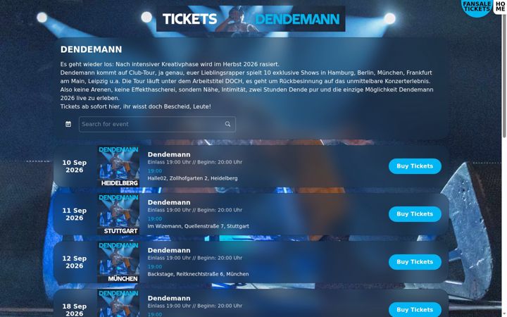 Screenshot of dendemann.de