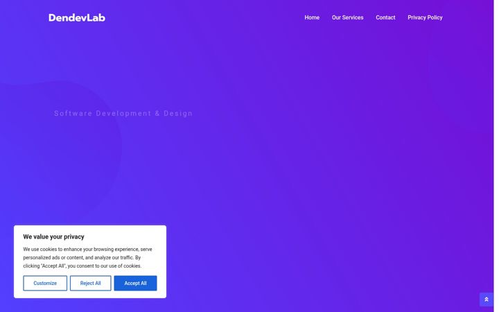 Screenshot of dendevlab.com