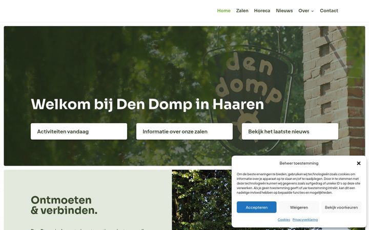 Screenshot of dendomp.nl