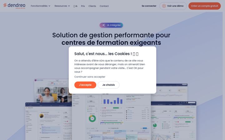 Screenshot of dendreo.fr