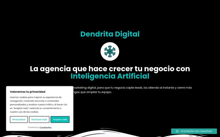 Screenshot of dendritadigital.com