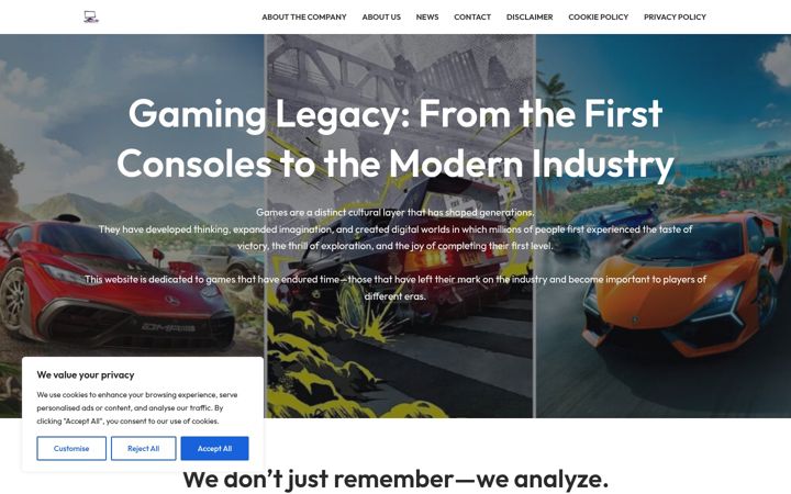 Screenshot of dendylegends.com