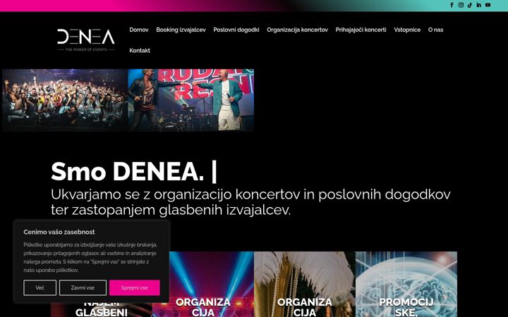 Screenshot von denea.si