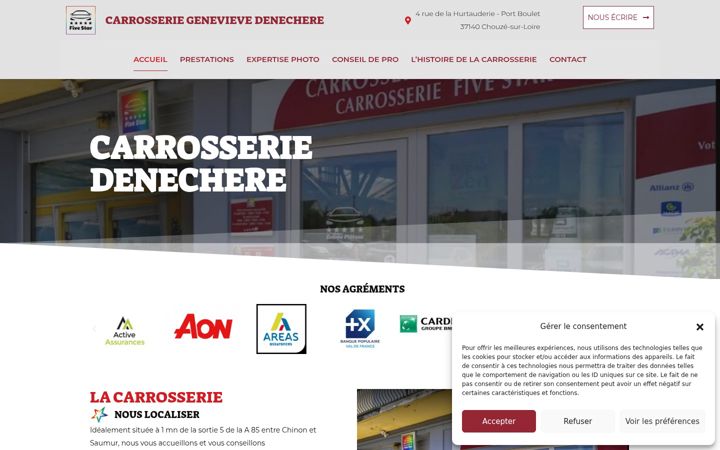 Screenshot of denechere.fr