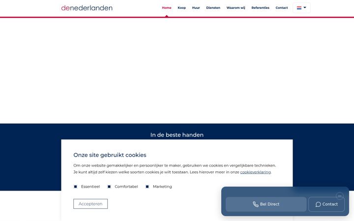 Skjermbilde av denederlanden.eu