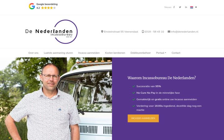 Ekraanipilt saidist denederlanden.nl