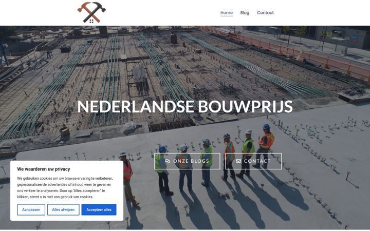 Screenshot of denederlandsebouwprijs.nl
