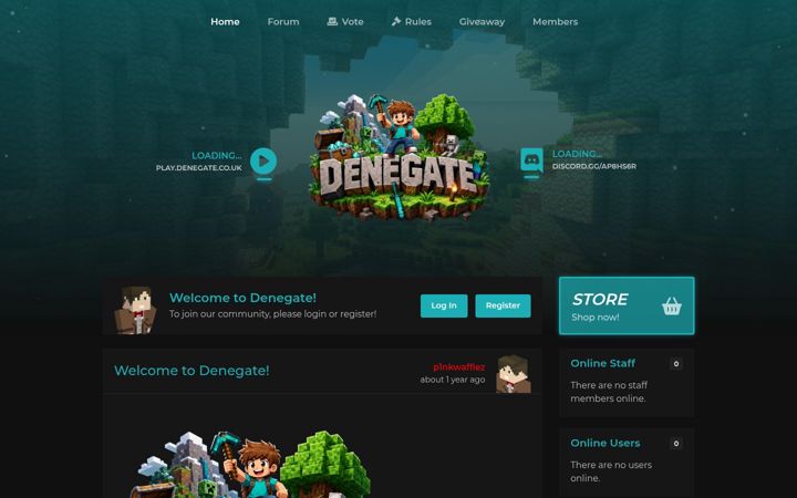 Screenshot of denegate.co.uk