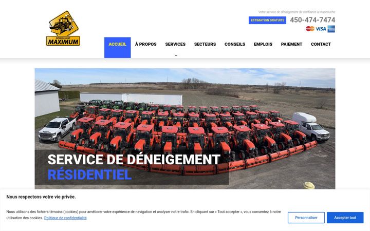 Screenshot of deneigement-maximum.com