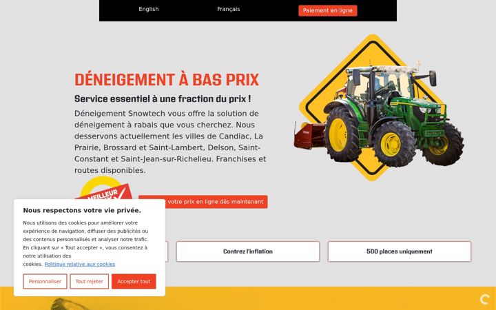 Screenshot of deneigementarabais.com
