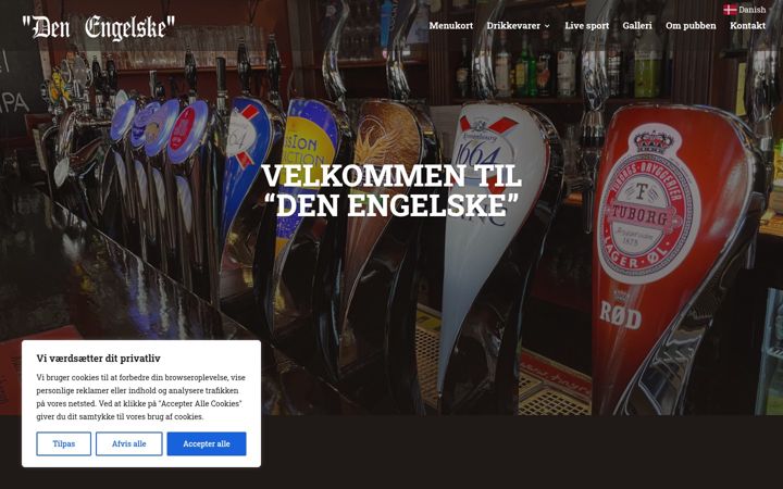Snímek obrazovky denengelske.dk