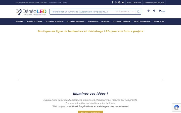 Screenshot of deneoled.com
