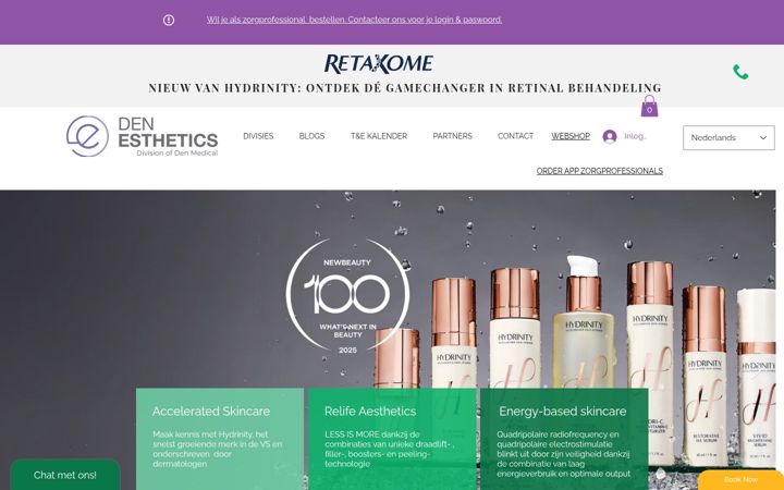 Skjermbilde av denesthetics.eu