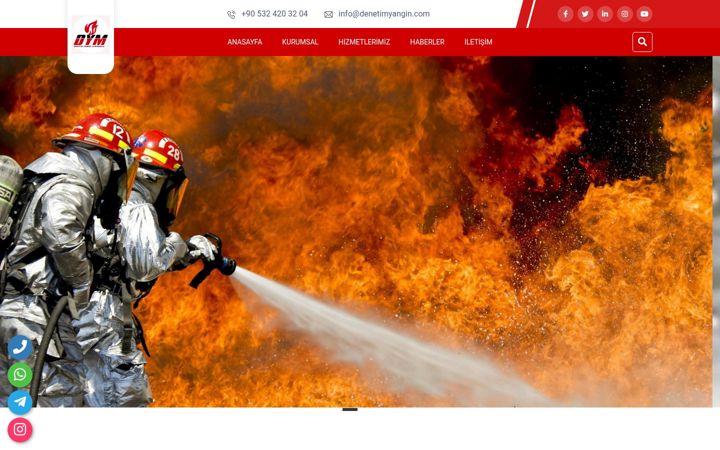Screenshot of denetimyangin.com