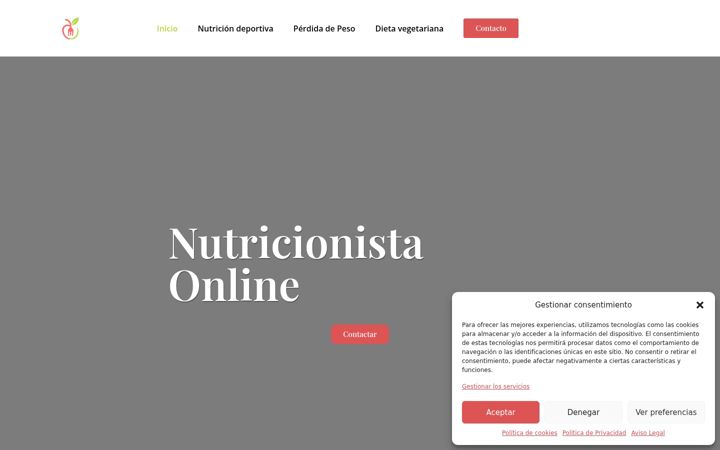 Screenshot of deneuxnutricionista.com