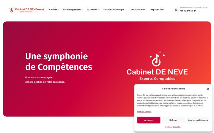 Captură de ecran a deneve.experts-comptables.fr