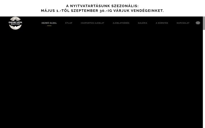 Screenshot von deneverbisztro.hu
