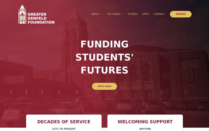 Screenshot of denfeldfdn.com