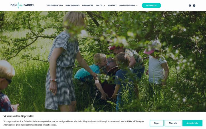 Screenshot of denfriefakkel.dk