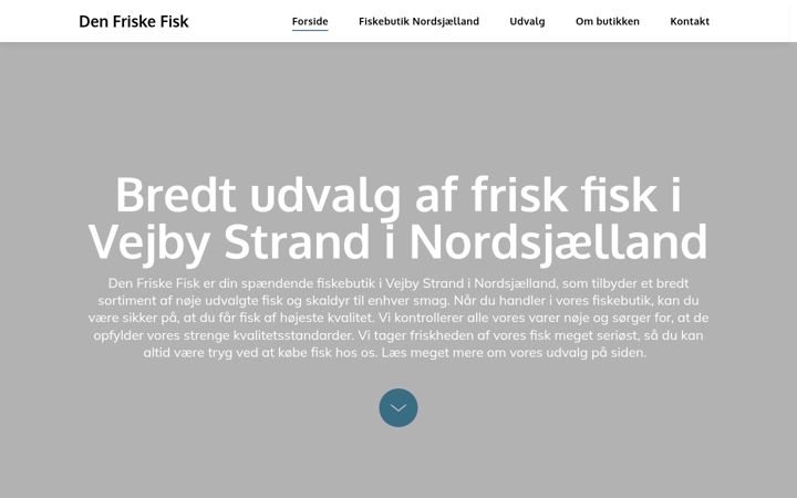 Captura de pantalla de denfriskefisk.dk