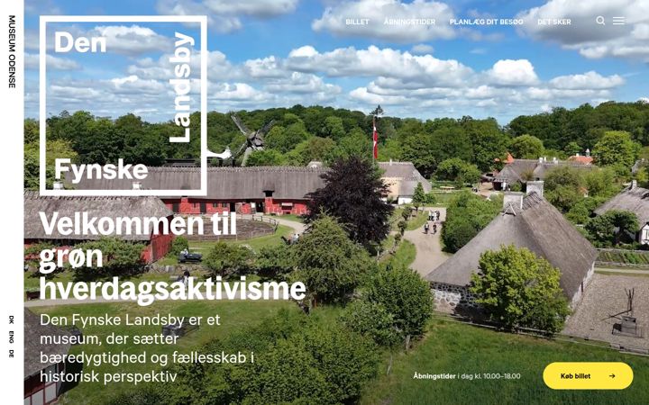 Screenshot of denfynskelandsby.dk