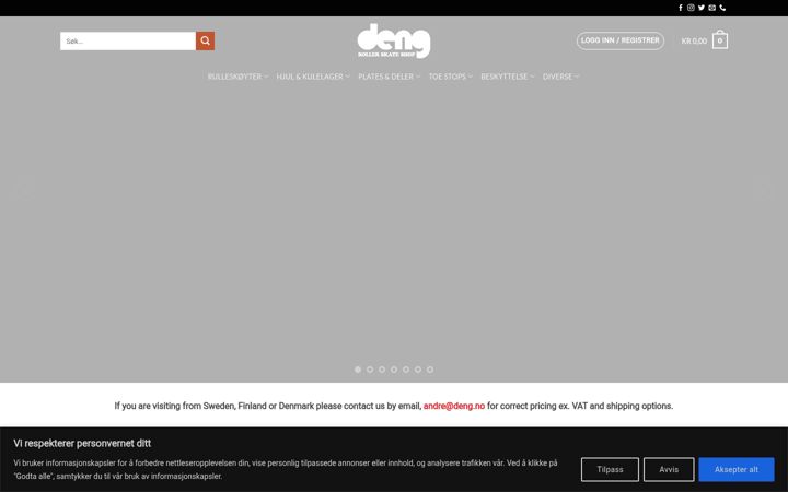 Screenshot stránky deng.no