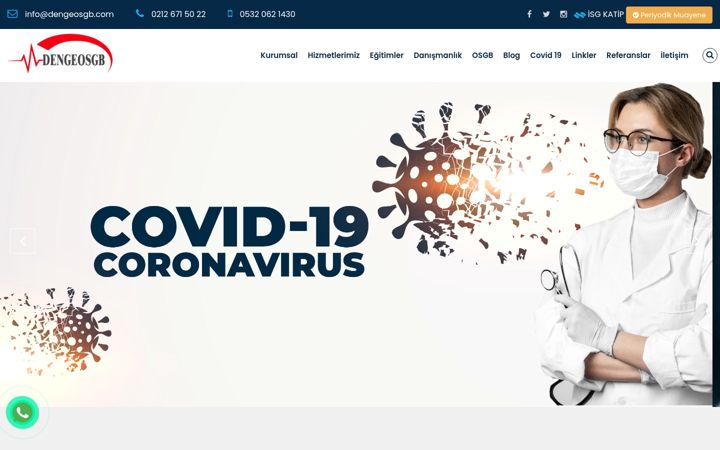 Screenshot of dengeosgb.com