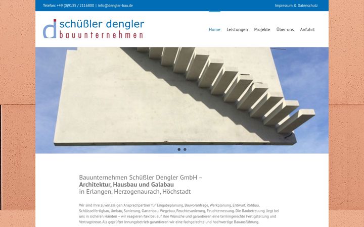 Screenshot of dengler-bau.de