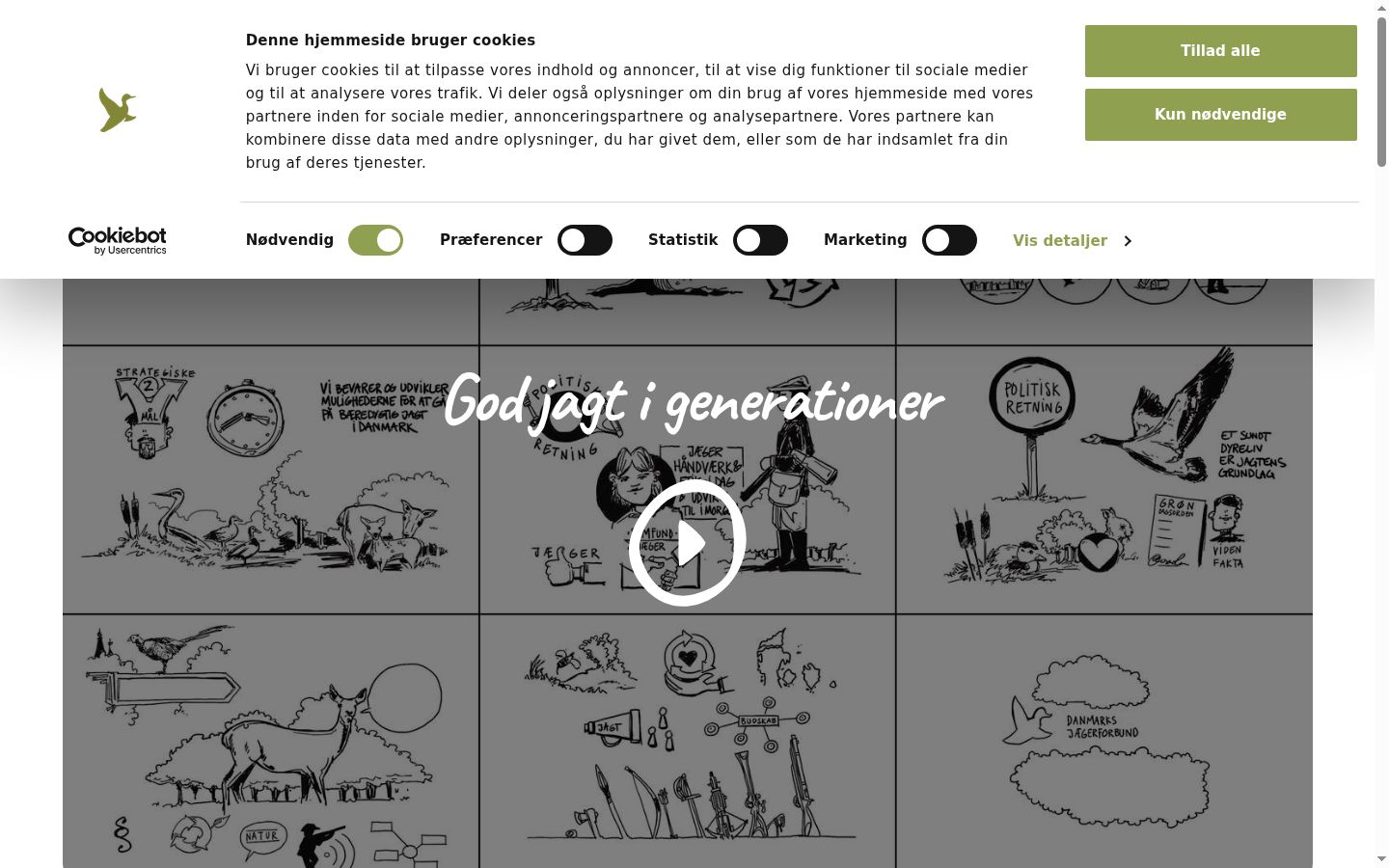 Screenshot tal-banner tal-kunsens muri qabel kwalunkwe interazzjoni