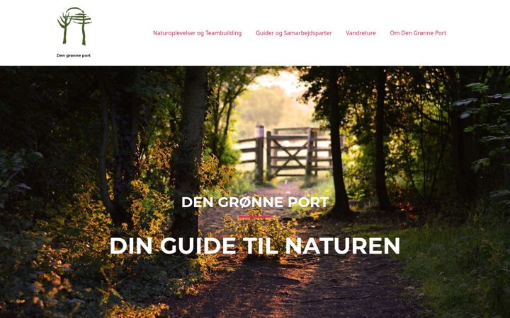 Screenshot of dengroenneport.dk