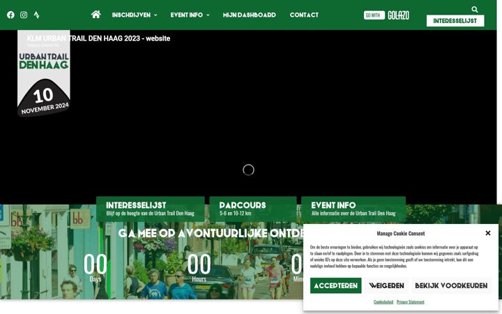 Screenshot ta' denhaagurbantrail.nl
