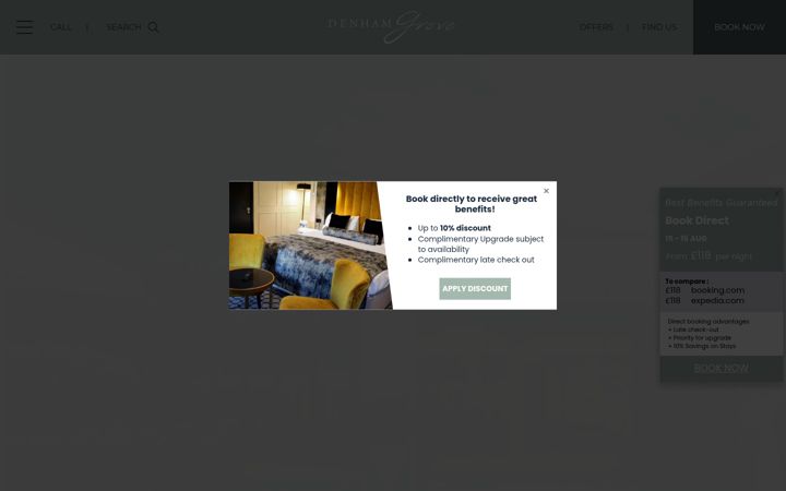 Screenshot of denhamgrove.com