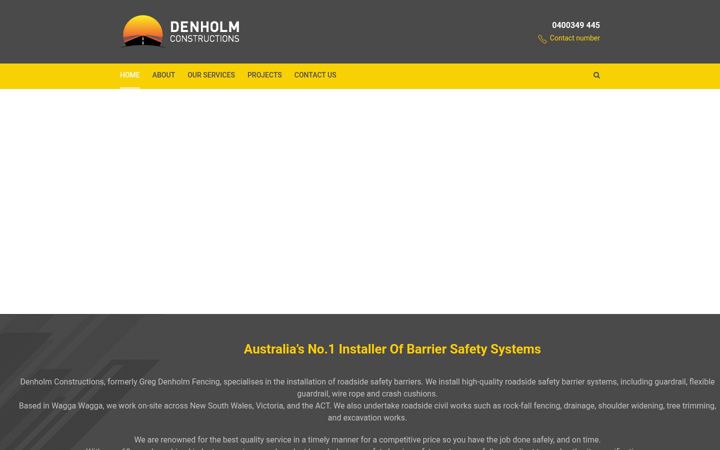 Captura de ecrã de denholmconstructions.com.au