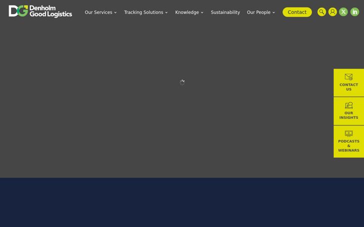 Screenshot of denholmgoodlogistics.com