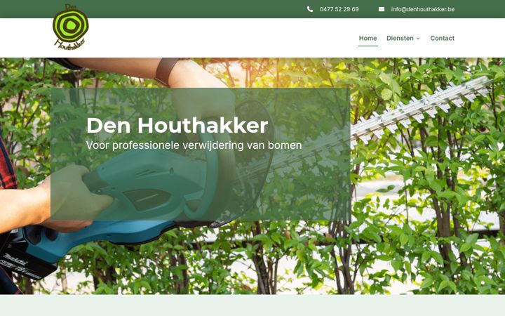 Screenshot of denhouthakker.be