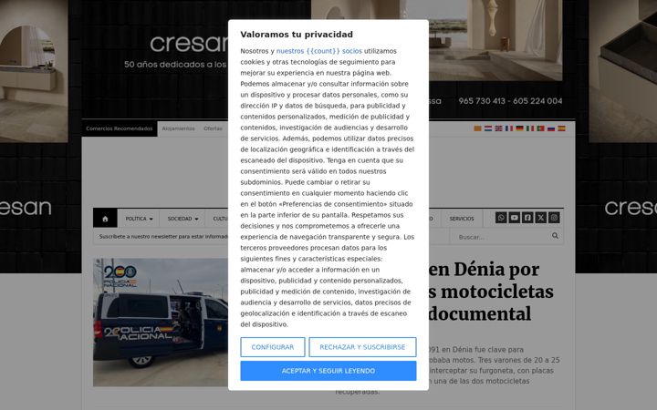 Screenshot of denia.com