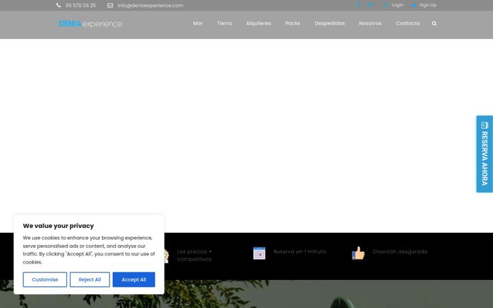 Screenshot of deniaexperience.com