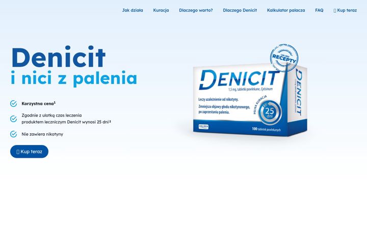 Captură de ecran a denicit.pl