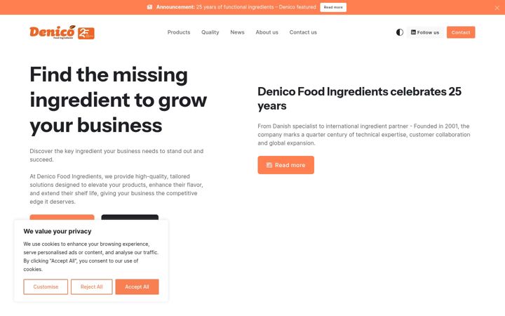 Screenshot of denico.dk