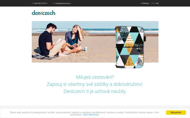 Screenshot stránky deniczech.cz