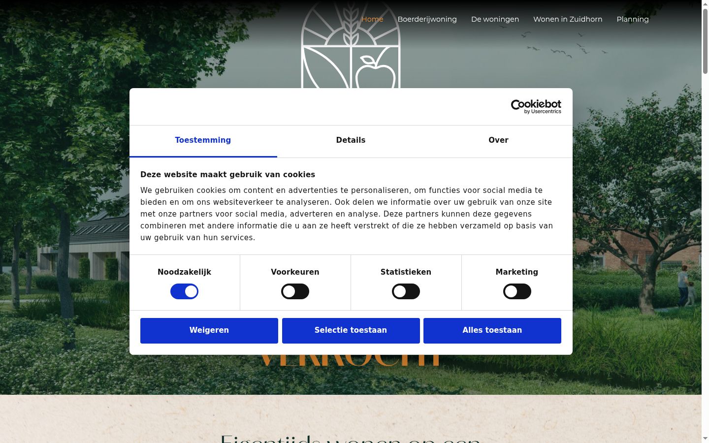 Screenshot tal-banner tal-kunsens muri qabel kwalunkwe interazzjoni