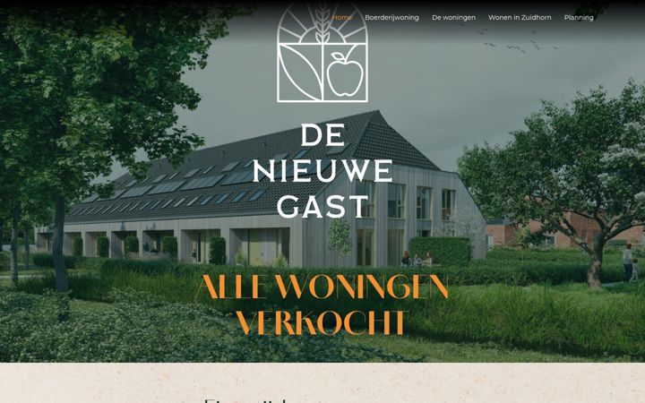 Screenshot του denieuwegast.nl