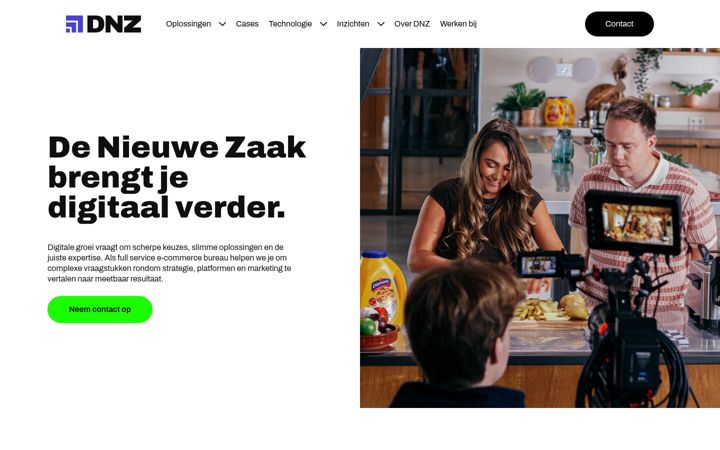 Screenshot του denieuwezaak.nl