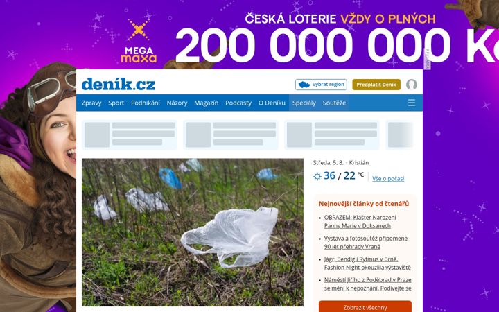 Screenshot stránky denik.cz