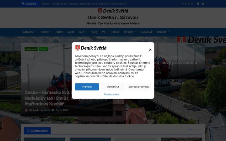 Screenshot van deniksvetla.cz