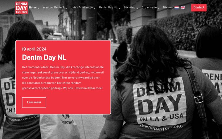 Screenshot stránky denimday.nl