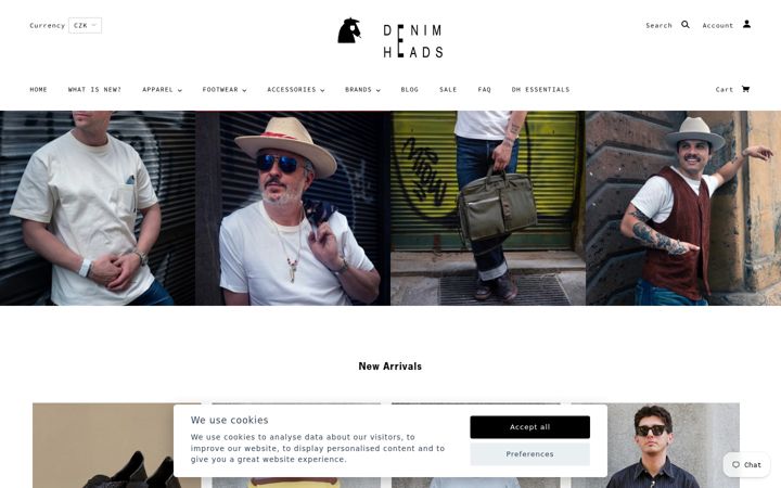 Zrzut ekranu denimheads.cz