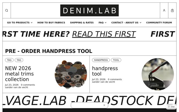 Screenshot stránky denimlab.nl